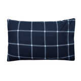 Sleepdown 100% Cotton 160 GSM Flannel Sheet Set - Navy Checks - Flannel Sheet Set - KHAS STORES US - Sleepdown 100% Cotton 160 GSM Flannel Sheet Set - Navy Checks 