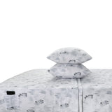 Sleepdown 100% Cotton 160 GSM Flannel Sheet Set - Penguin - Flannel Sheet Set - KHAS STORES US - Sleepdown 100% Cotton 160 GSM Flannel Sheet Set - Penguin 