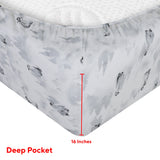 Sleepdown 100% Cotton 160 GSM Flannel Sheet Set - Penguin - Flannel Sheet Set - KHAS STORES US - Sleepdown 100% Cotton 160 GSM Flannel Sheet Set - Penguin 