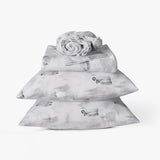 Sleepdown 100% Cotton 160 GSM Flannel Sheet Set - Penguin - Flannel Sheet Set - KHAS STORES US - Sleepdown 100% Cotton 160 GSM Flannel Sheet Set - Penguin 