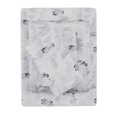 Sleepdown 100% Cotton 160 GSM Flannel Sheet Set - Penguin - Flannel Sheet Set - KHAS STORES US - Sleepdown 100% Cotton 160 GSM Flannel Sheet Set - Penguin 