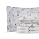 Sleepdown 100% Cotton 160 GSM Flannel Sheet Set - Penguin - Flannel Sheet Set - KHAS STORES US - Sleepdown 100% Cotton 160 GSM Flannel Sheet Set - Penguin 