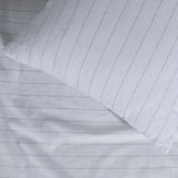 Sleepdown 100% Cotton Flannel Sheets Grey Pin Stripe - Flannel Sheet Set - KHAS STORES US - Sleepdown 100% Cotton Flannel Sheets Grey Pin Stripe 