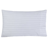 Sleepdown 100% Cotton Flannel Sheets Grey Pin Stripe - Flannel Sheet Set - KHAS STORES US - Sleepdown 100% Cotton Flannel Sheets Grey Pin Stripe 