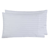 Sleepdown 100% Cotton Flannel Sheets Grey Pin Stripe - Flannel Sheet Set - KHAS STORES US - Sleepdown 100% Cotton Flannel Sheets Grey Pin Stripe 