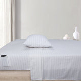 Sleepdown 100% Cotton Flannel Sheets Grey Pin Stripe - Flannel Sheet Set - KHAS STORES US - Sleepdown 100% Cotton Flannel Sheets Grey Pin Stripe 