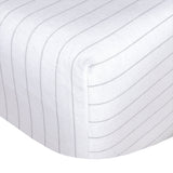 Sleepdown 100% Cotton Flannel Sheets Grey Pin Stripe - Flannel Sheet Set - KHAS STORES US - Sleepdown 100% Cotton Flannel Sheets Grey Pin Stripe 