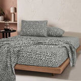 Sleepdown 100% Cotton bed Sheets set Leopard Gray - Polycotton - KHAS STORES US - Sleepdown 100% Cotton bed Sheets set Leopard Gray 
