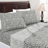 Sleepdown 100% Cotton bed Sheets set Leopard Gray - Polycotton - KHAS STORES US - Sleepdown 100% Cotton bed Sheets set Leopard Gray 