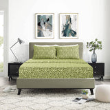 Sleepdown 4 Piece 100% Cotton Sheet Set  Leopard Lime - Polycotton - KHAS STORES US - Sleepdown 4 Piece 100% Cotton Sheet Set  Leopard Lime 