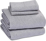 Sleepdown 4 Piece Jersey Sheet Set - Light Grey KHAS STORES US 