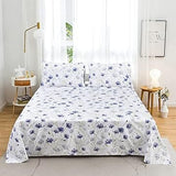 Sleepdown T-144 Cotton Bed Sheet Set - Lavender KHAS STORES US 