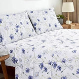 Sleepdown T-144 Cotton Bed Sheet Set - Lavender KHAS STORES US 