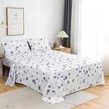 Sleepdown T-144 Cotton Bed Sheet Set - Lavender KHAS STORES US 