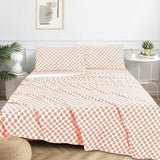 Sleepdown T-144 Cotton Bed Sheet Set - Mandalas Coral KHAS STORES US 