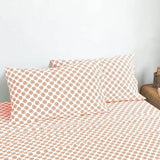 Sleepdown T-144 Cotton Bed Sheet Set - Mandalas Coral KHAS STORES US 