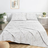 Sleepdown T-144 Cotton Bed Sheet Set - Paisley Grey -  - KHAS STORES US -  