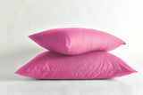 100% Cotton Sateen Pillowcases - Fucia Pink - Pillowcase