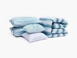 100% Microfiber Comforter Set 5-Pcs - Washy Stripes - Polyester