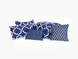 100% Microfiber Comforter Set 5-Pcs - Geo Navy - Polyester