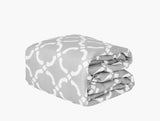 100% Microfiber Comforter Set 5-Pcs - Geo Grey - Polyester
