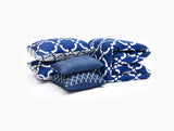 100% Microfiber Comforter Set 5-Pcs - Geo Navy - Polyester
