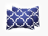 100% Microfiber Comforter Set 5-Pcs - Geo Navy - Polyester