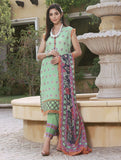 3 Piece stitched Lawn Suit KC-1425 Khas Lawn 23 - Dilara FASUNSLAD S Patina Green 