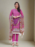 3 Piece stitched Lawn Suit KC-1427 Khas Lawn 23 - Dilara FASUNSLAD S Violet 