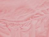 Cotton Jersey Bed Sheet Set - Light Pink - 100% Cotton Jersey