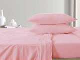 Cotton Jersey Bed Sheet Set - Light Pink - 100% Cotton Jersey
