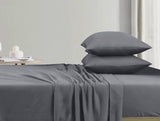 Cotton Jersey Bed Sheet Set - Charcoal - 100% Cotton Jersey