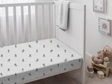 Crib Sheet Sets 2 Pack -Zebra & Blue by Cuddles & Cribs - Crib Sheet