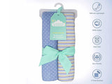 Cuddles & Cribs Baby Receiving Blankets – 100% Cotton Flannel Receiving Blankets STRIPE/SPOTS (CHICKS) - Receiving Blankets