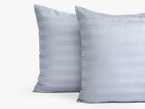 Damask Stripe Pillowcases - Grey - Pillowcase