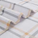 Double Brushed Flannel Sheet Set - Ecru Checks Flannel Sheet Set EnvioHome 