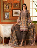 3 Piece Stitched Dove Printed Khaddar Suit KKH-14022