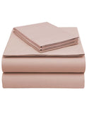 GOTS Certified Organic Cotton Sheet Set - 4 Pc Blush - By EnvioHome - Organic Cotton Sheet Set