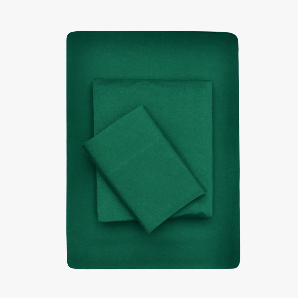 Jersey Sheet Set - Dark Green KHAS STORES US 