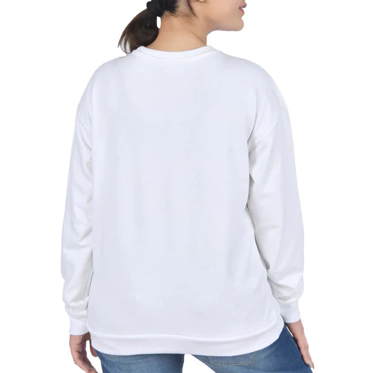 Ladies Sweatshirt-White KHAS STORES US 