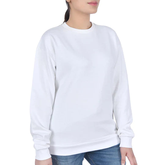 Ladies Sweatshirt-White KHAS STORES US 