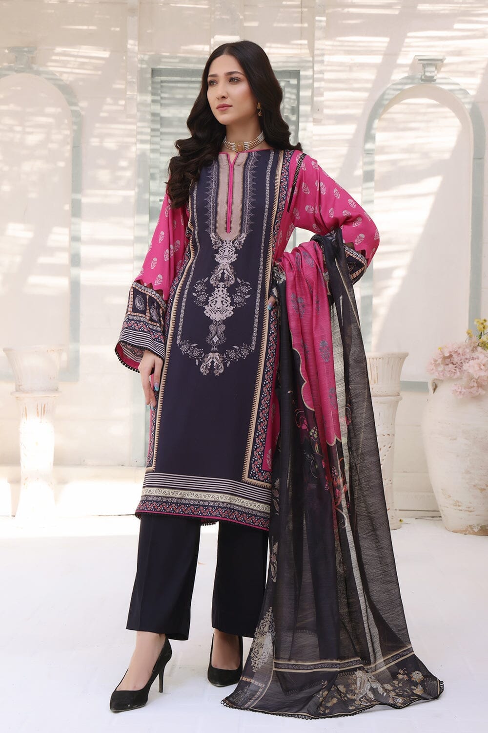 Printed Kotail Suit with Printed Monarch Dupatta KTE-1554 Dresses KHAS STORES 