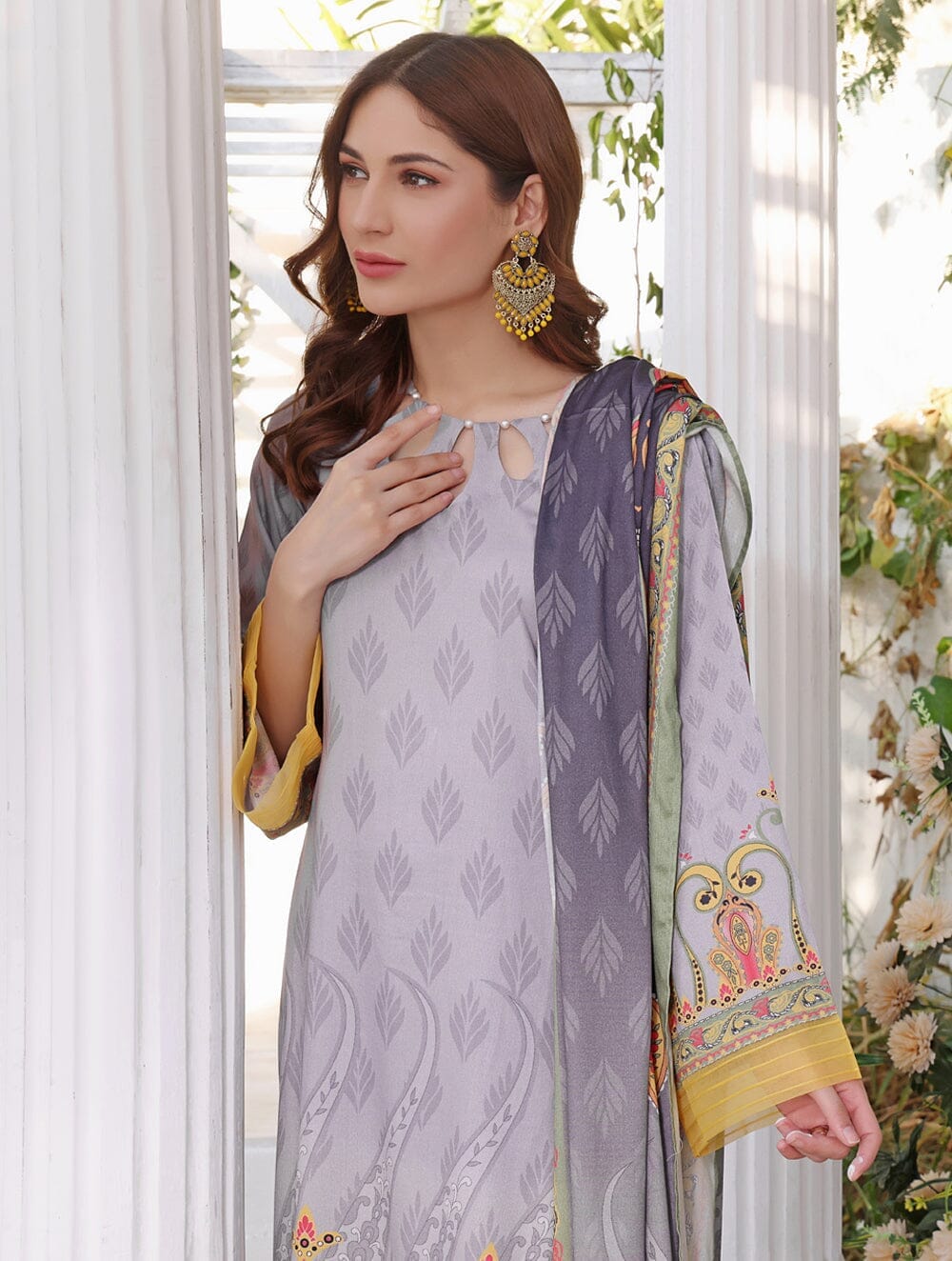 Printed Linen Suit with Printed Dupatta KTE-1642 KHAS STORES 