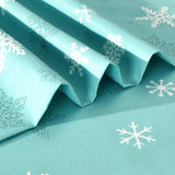 Printed Microfiber Sheet Set - Snowflakes Bed Sheets Pieridae 