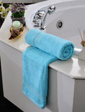 Towels Plain L/Blue Dyed