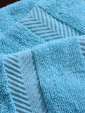 Towels Plain L/Blue Dyed - Towels